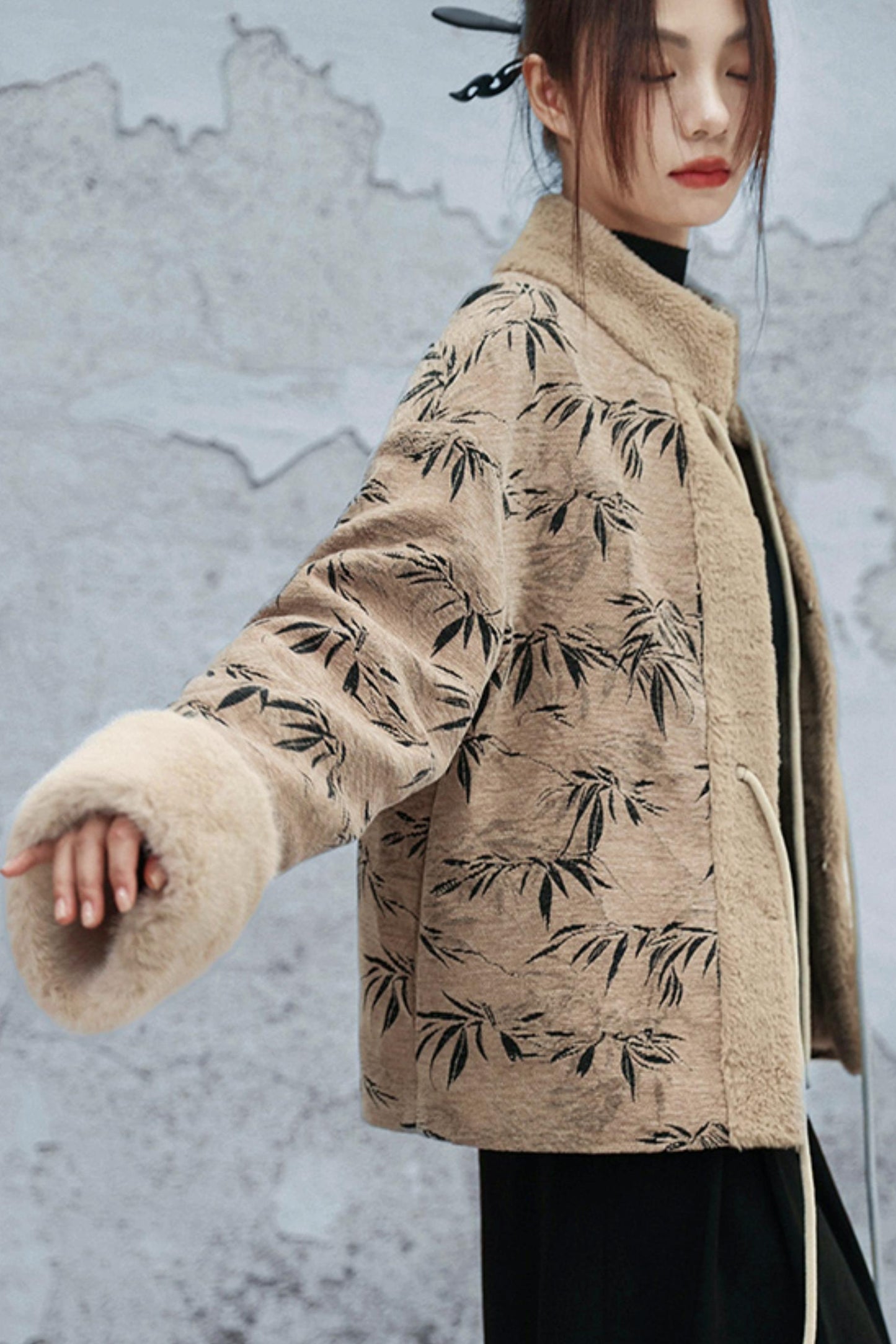 バンブーリーフウールンコート