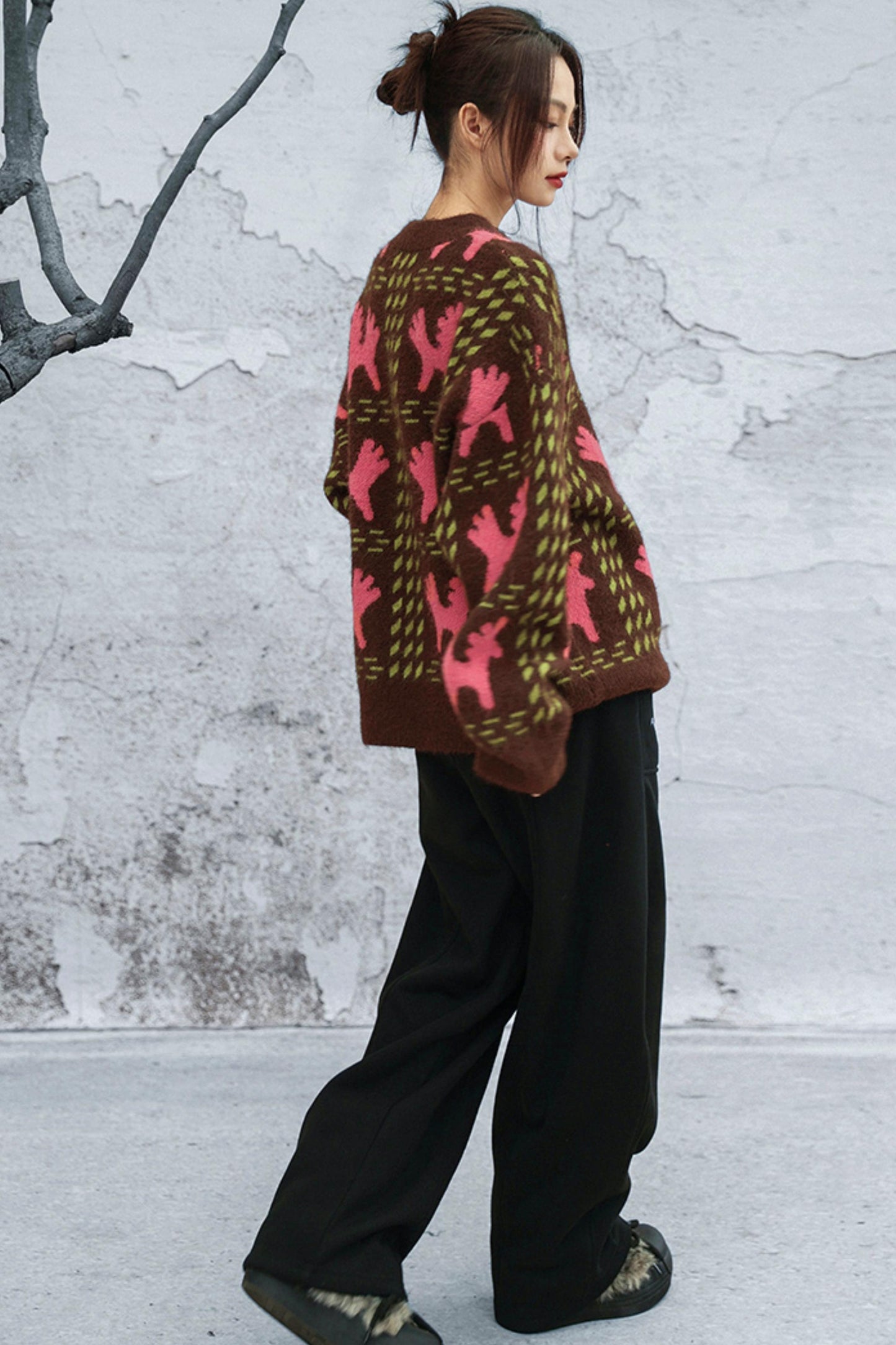 Colorblocked Alpacaswetter