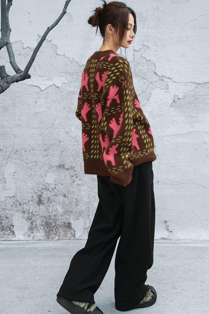 Colorblocked Alpacaswetter