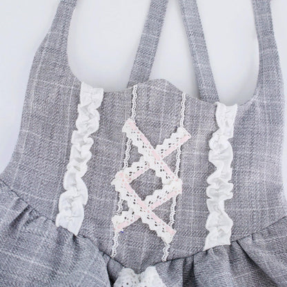 Weiße Bluse mit Schleife + Prinzessinnen-Korsettrock