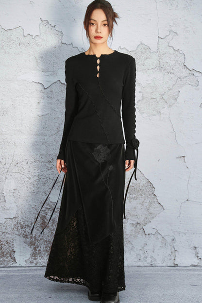 Ribbed Brushed Knit Sweater