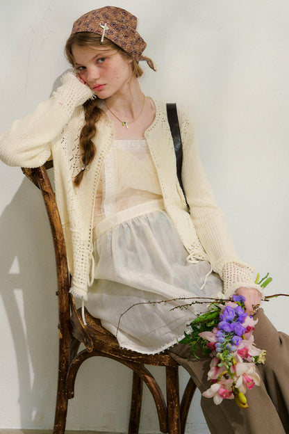 ストリートニットカーディガン