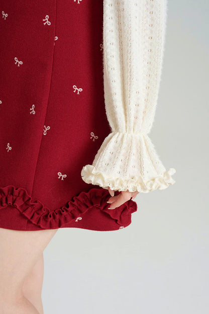 Sweet Red Vest Dress + Top