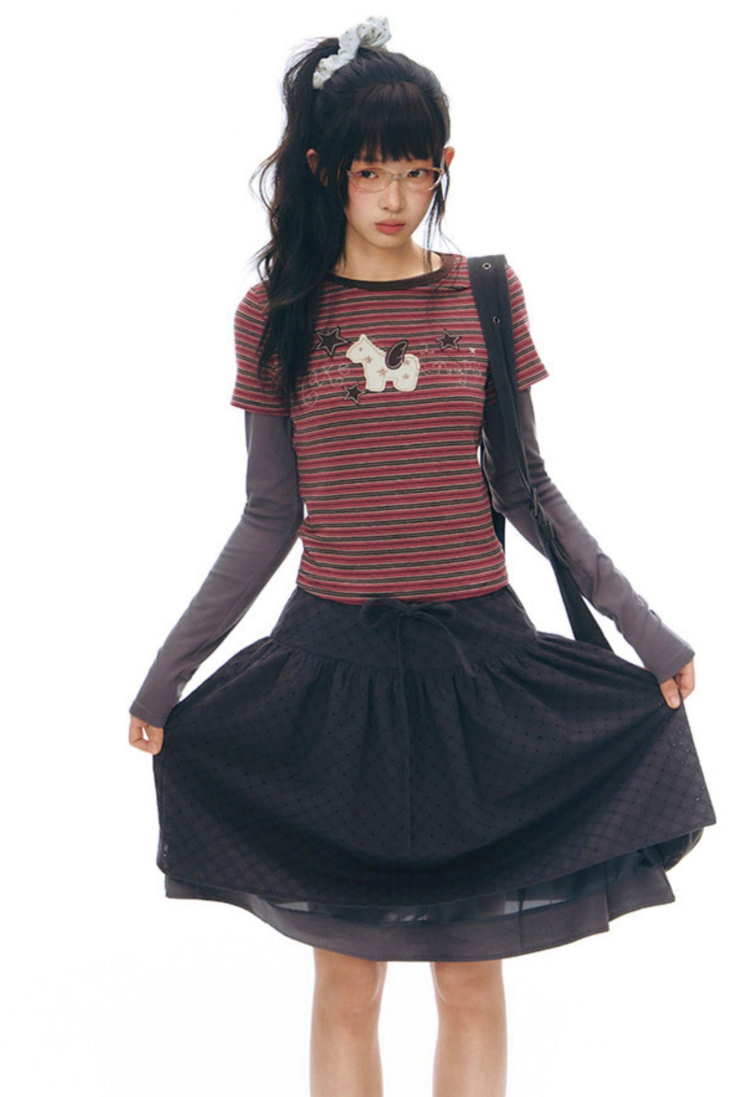 ポニーパッチデザイントップス