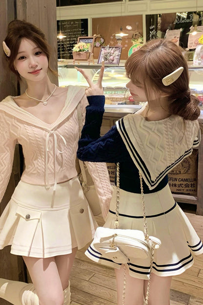 Sweet Sailor Knit + Skirt