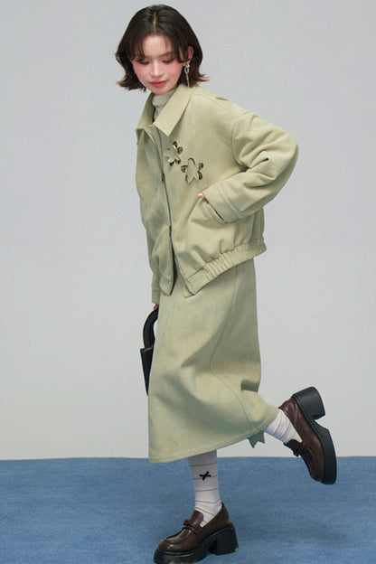 プチレトロパッチワークジャケットセット