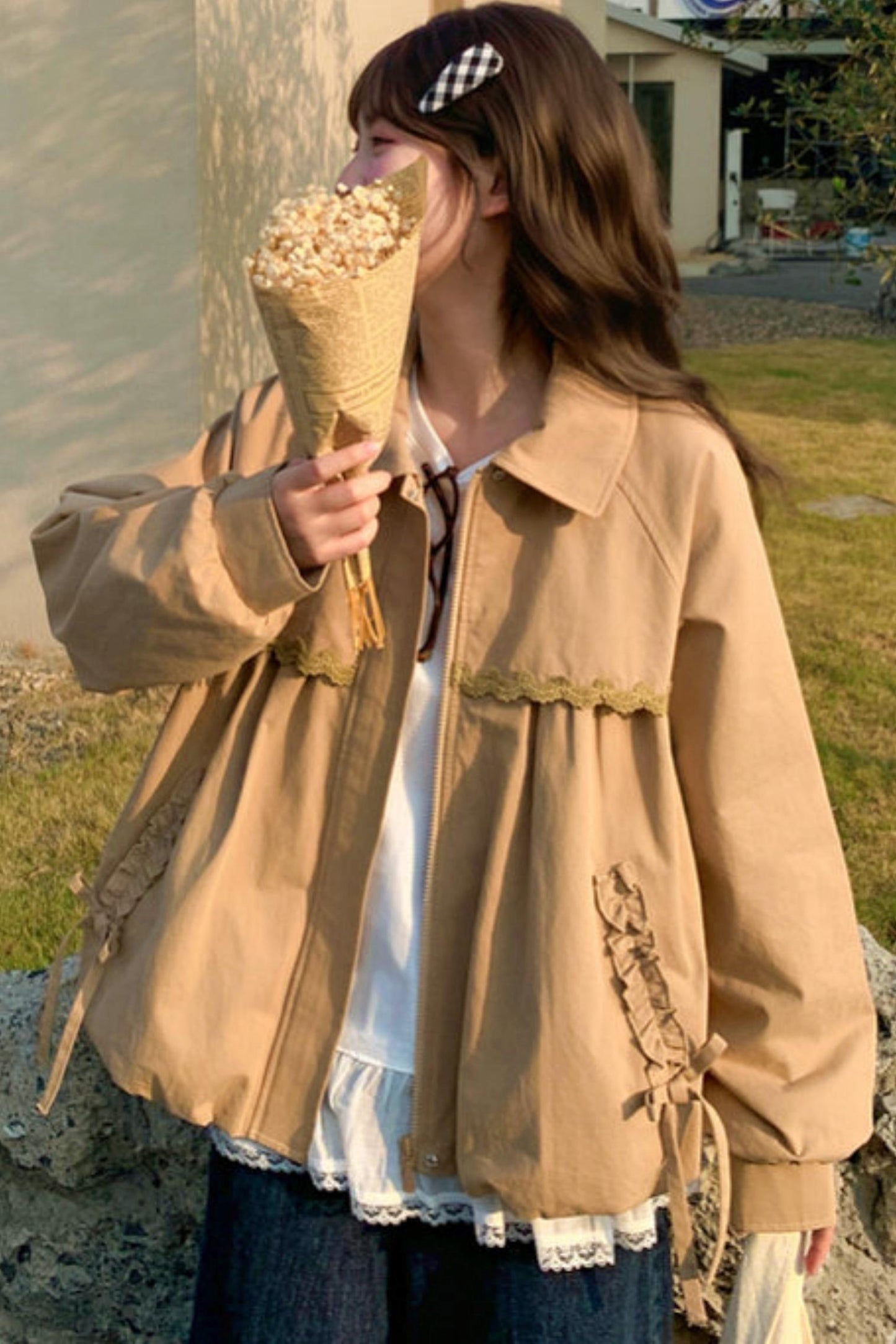 Mori Cotton Doll Collar Jacket