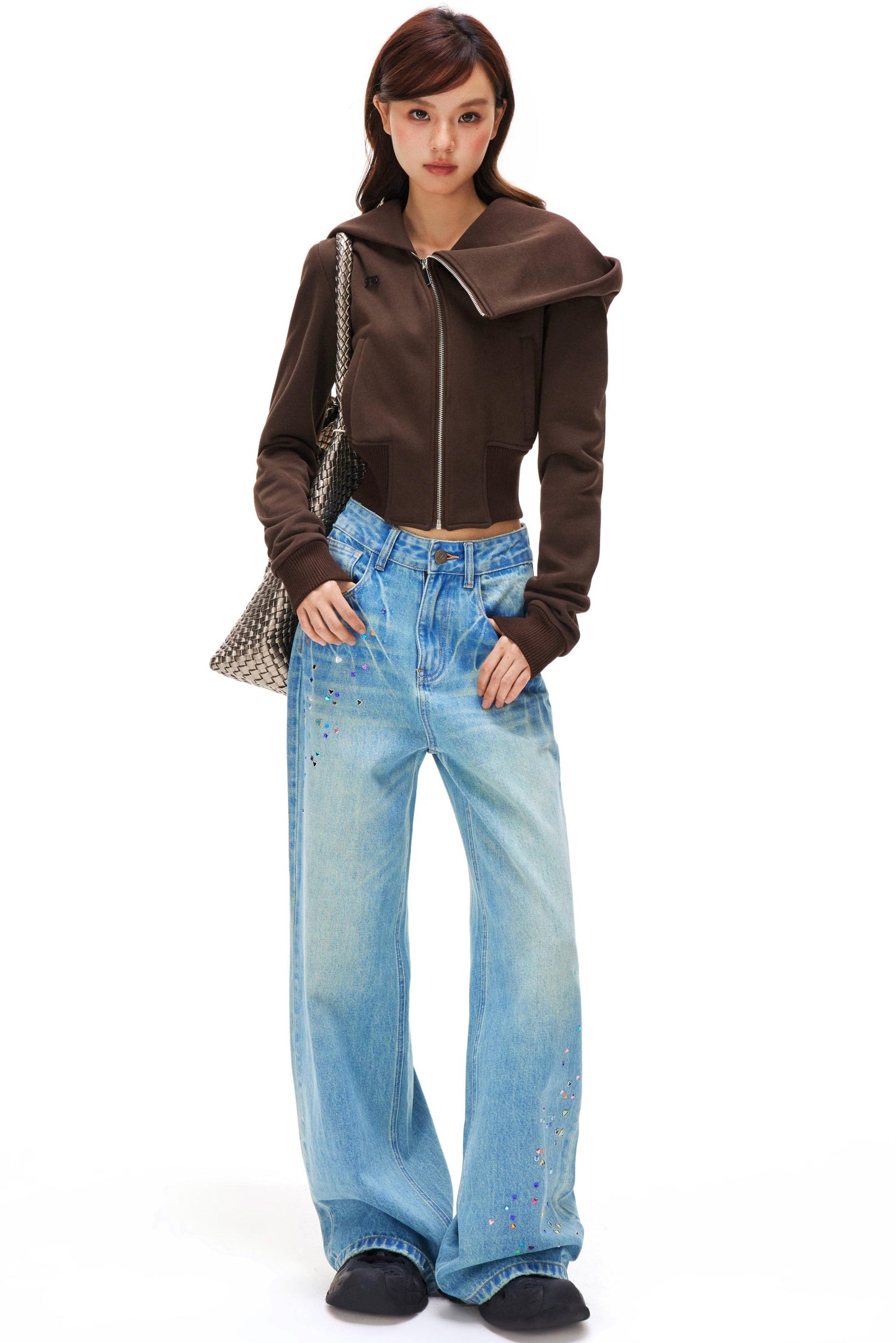 Lapel Fleece Zipper Jacket