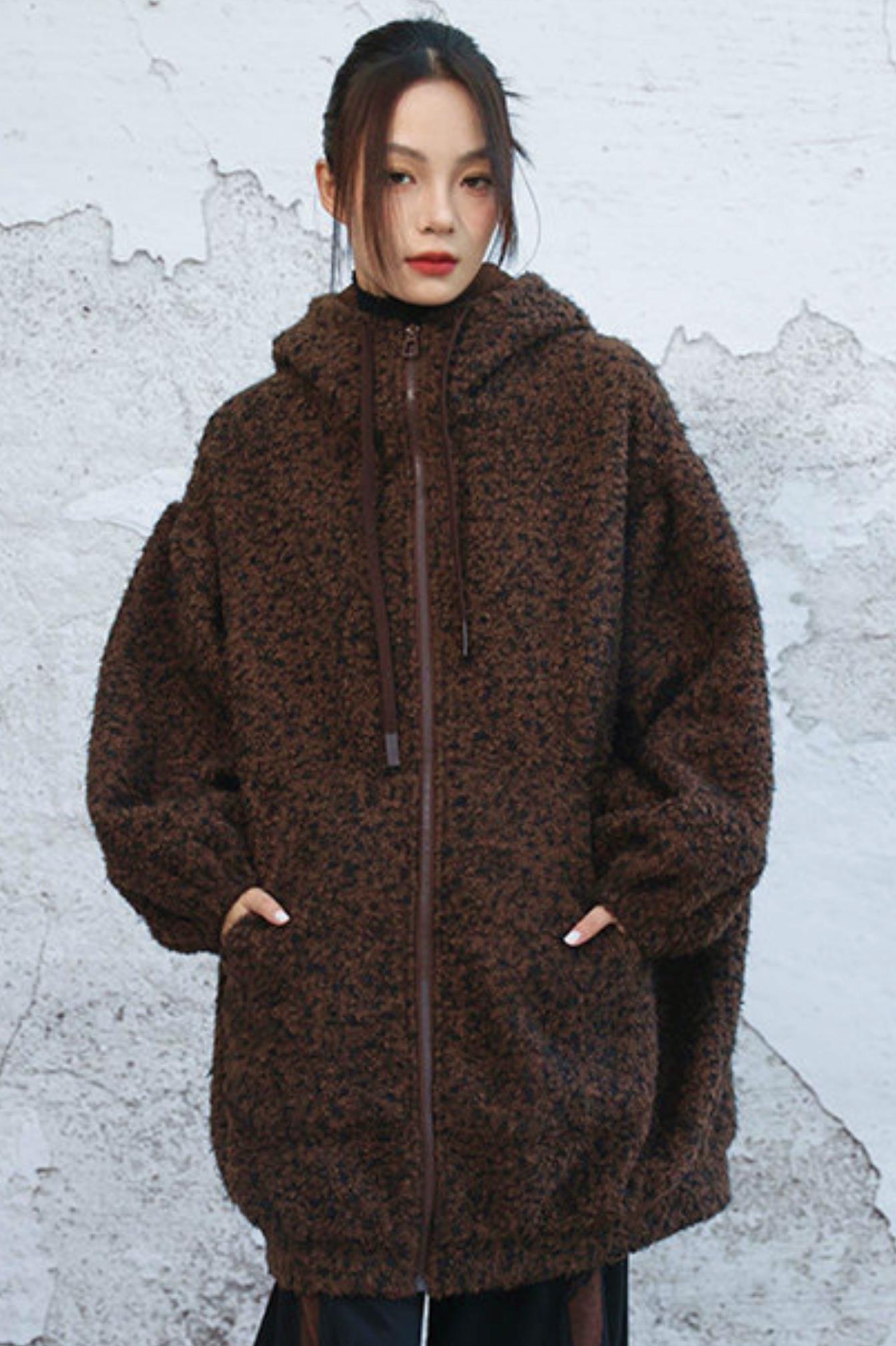 Popcorn lantern sleeve jacket