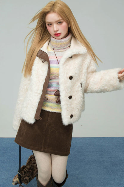 レインボーグラデーションストライプドセーター