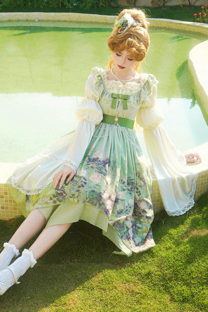 クラシックシフォンローズドレスセットアップ