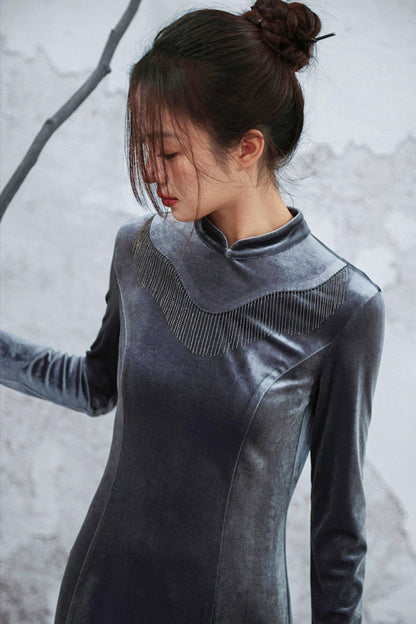 Eternal Night Velvet Dress