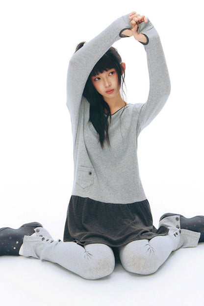 Y2Kロングスリーブワンピース