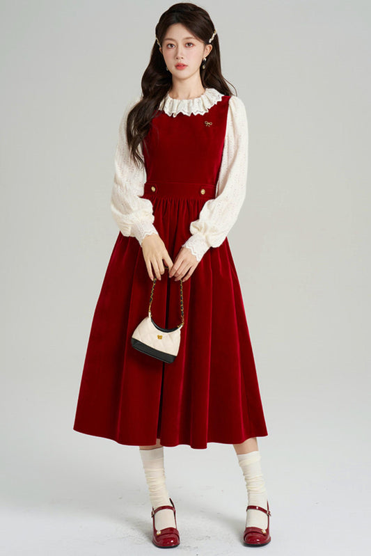 Elegant Winter Vest Dress + Top