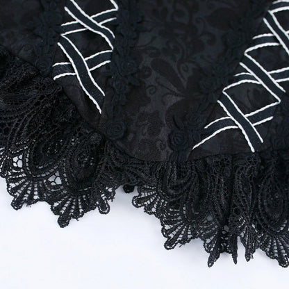 Cross Corset Gothic Set