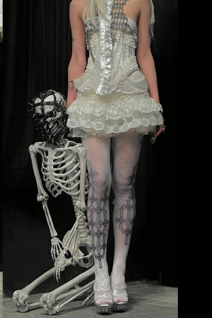 Dark Cross Gothic Tights