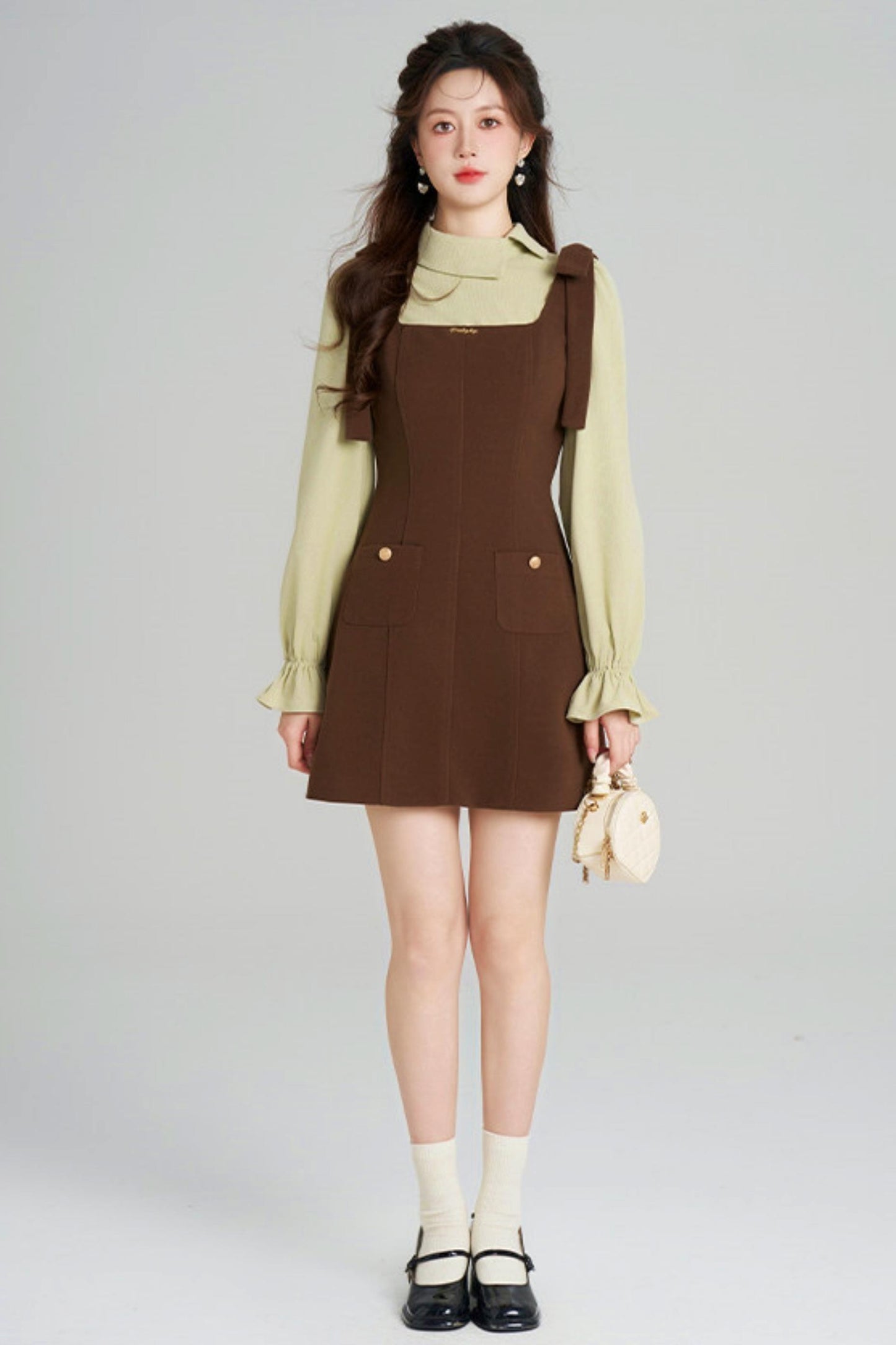 Elegant Waist-Cinching Suit Dress