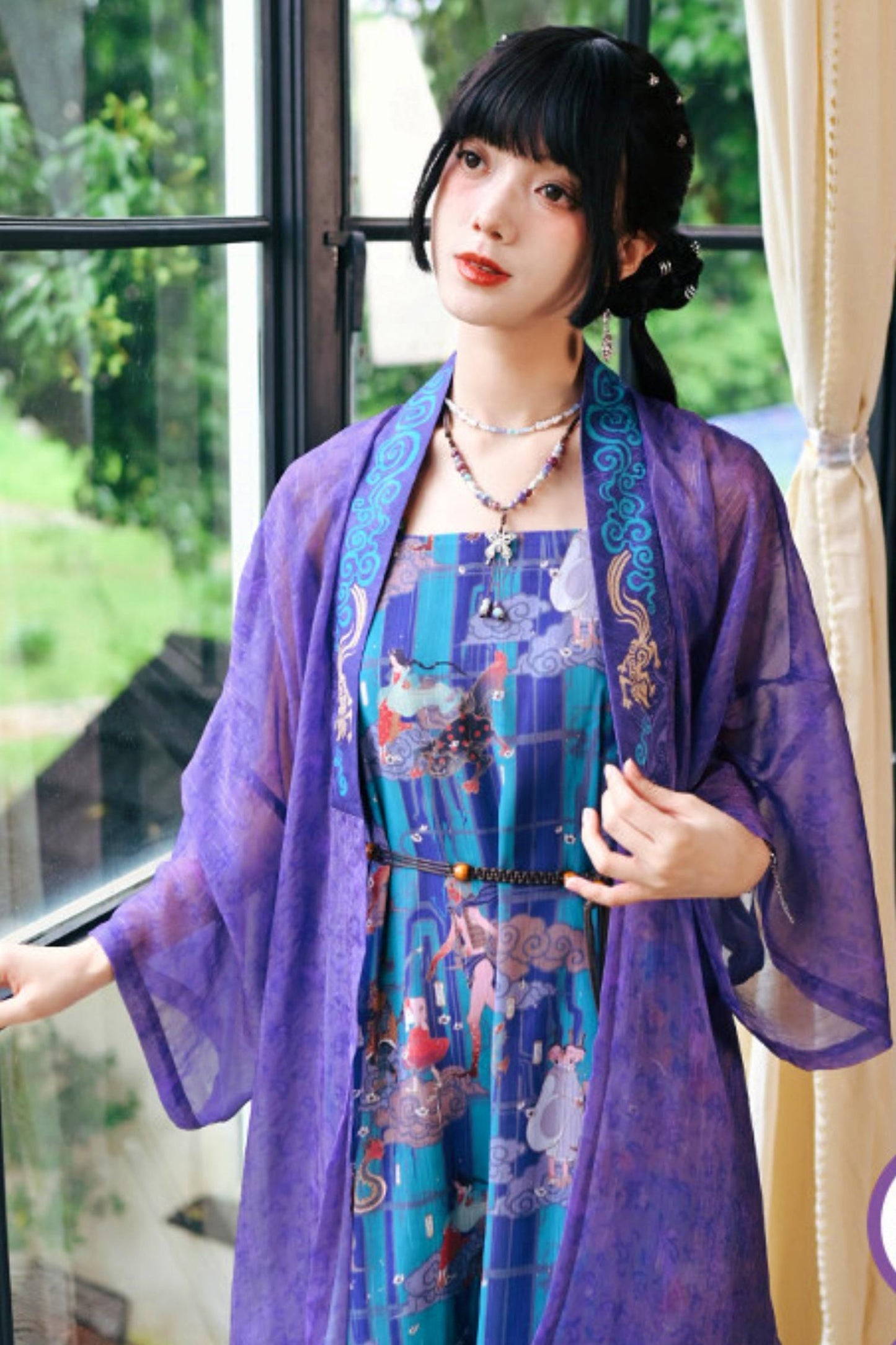 Sea of Clouds Fantasy Cami Dress + Cardigan