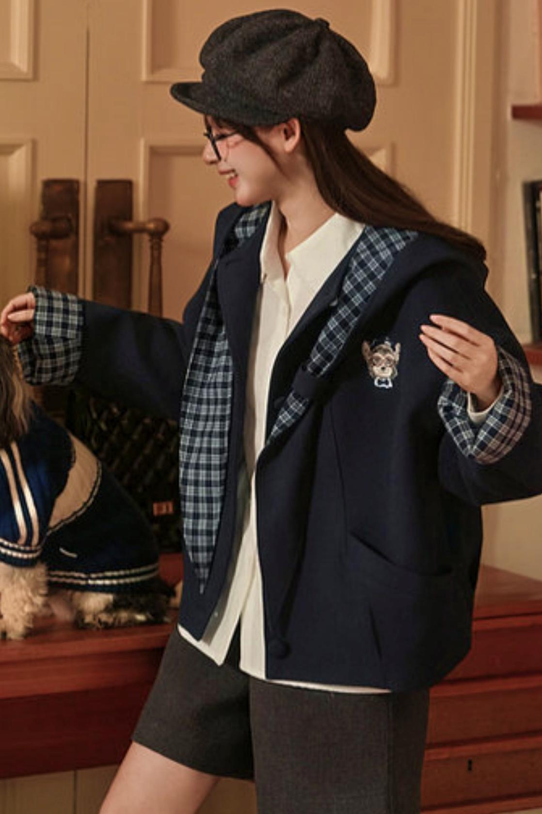 Tribal Patchwork Hooded Jacket