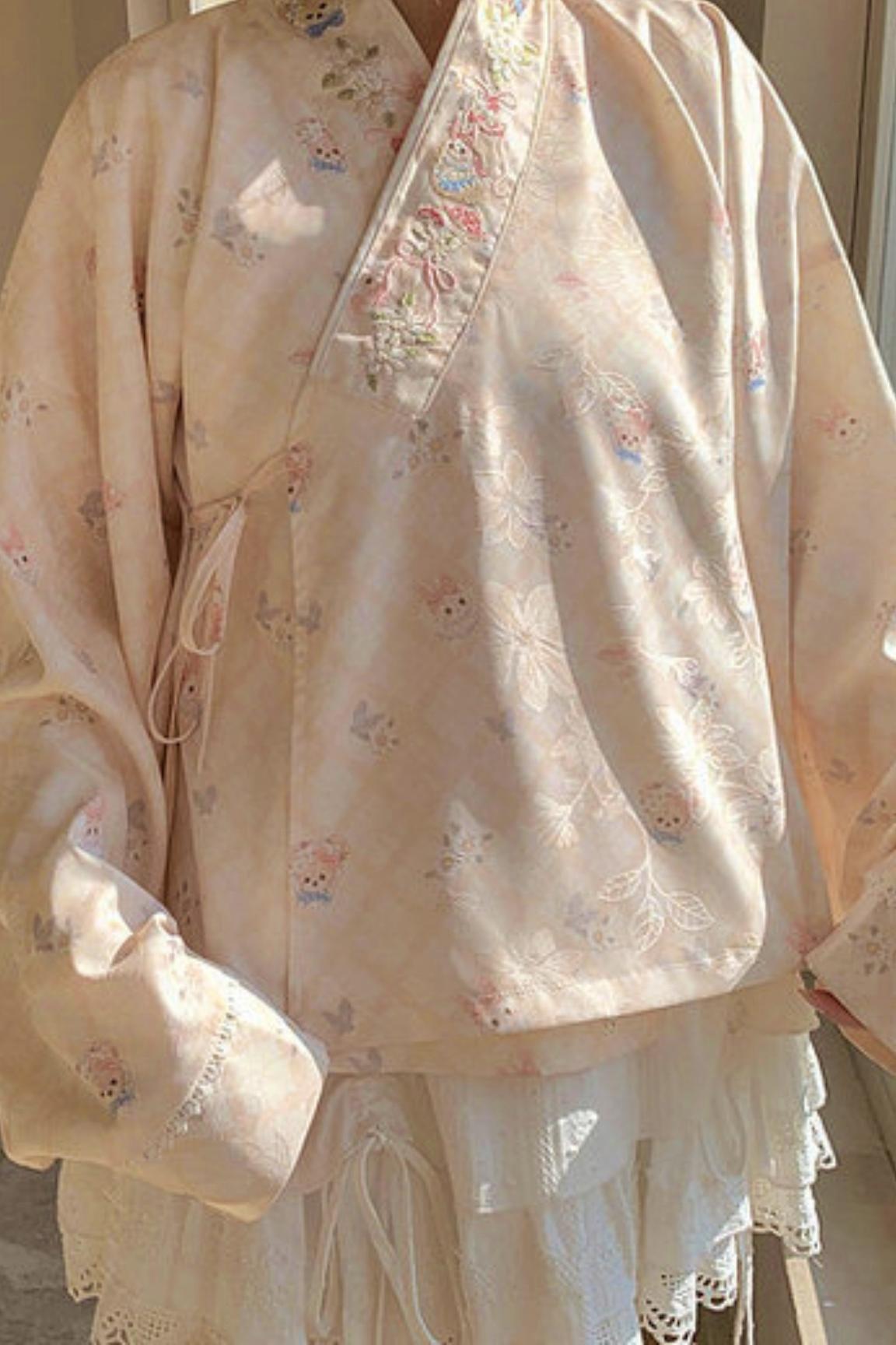 Chemisier avec broderie de conte de fées