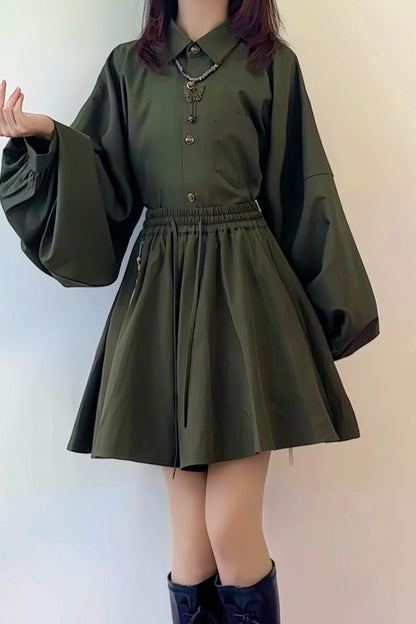 和モードチャイナショートパンツ