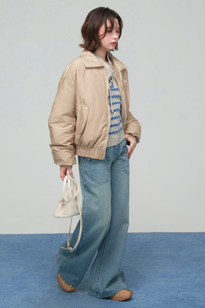 ウォームブルースタッデッドジーンズ