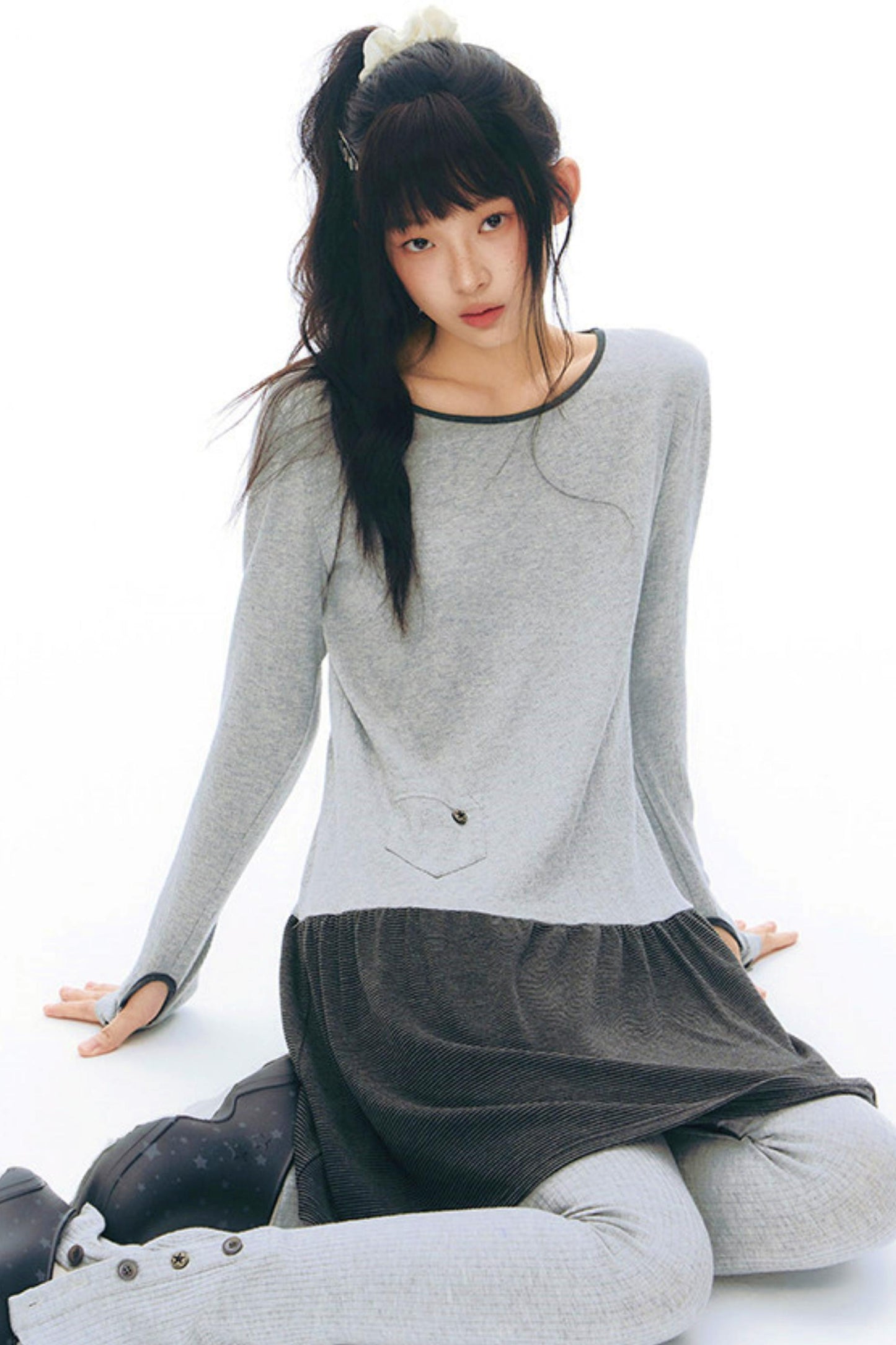 Y2Kロングスリーブワンピース