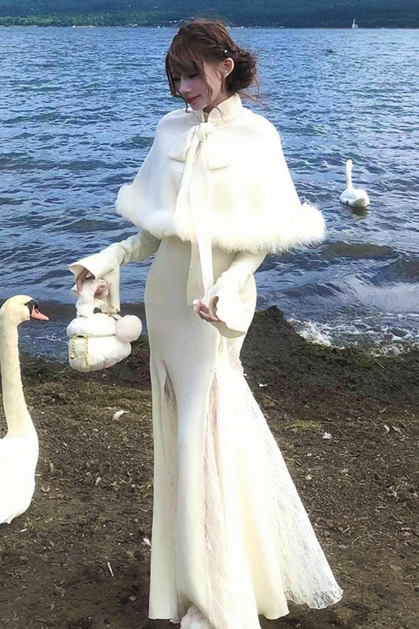 Sweet girly shawl cape