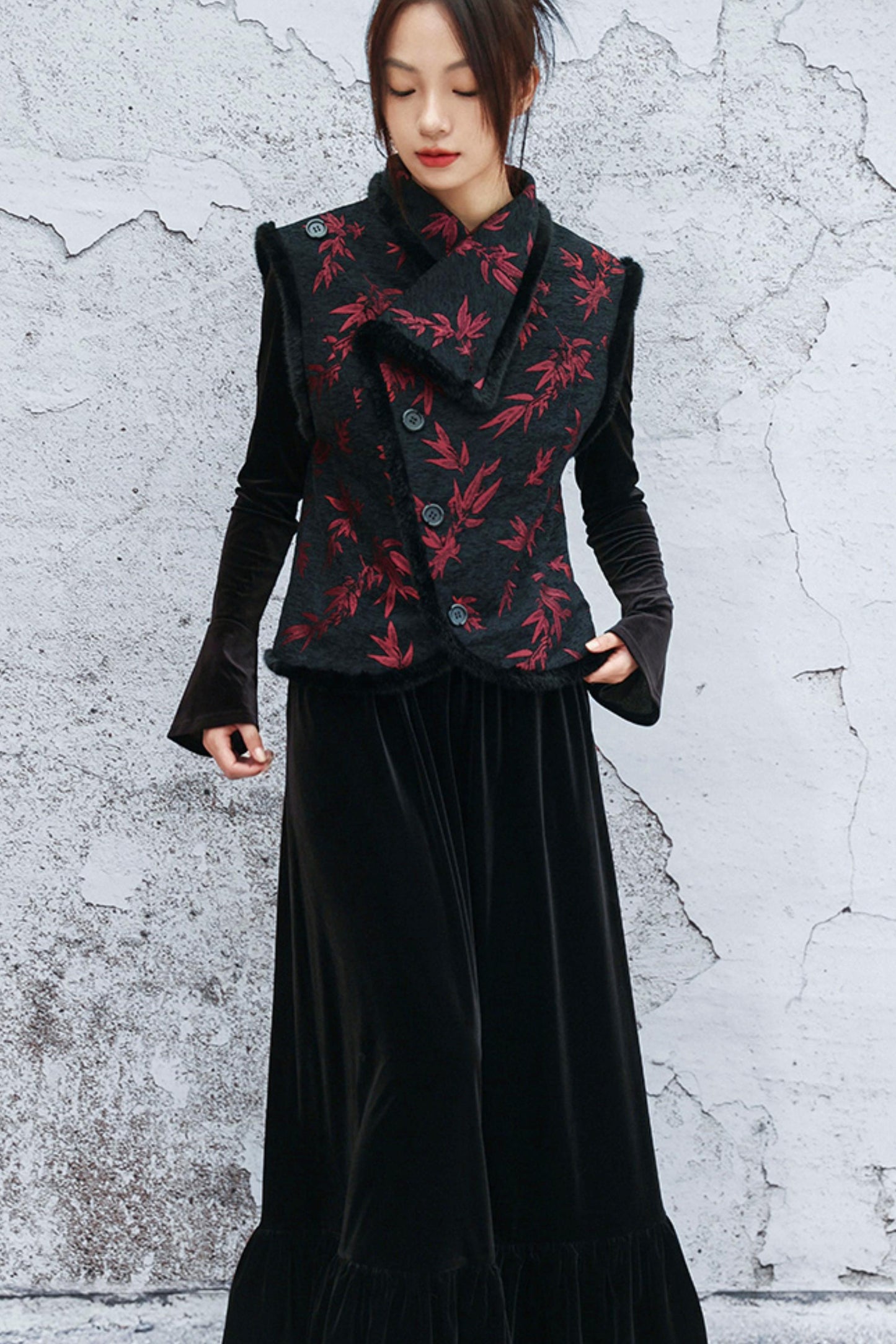 バンブーリーフシェニールベスト