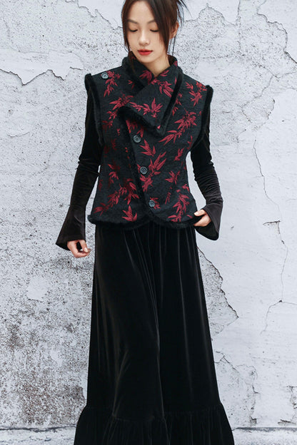 バンブーリーフシェニールベスト