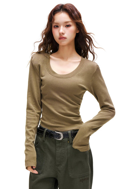 Cashmere Velvet Slim Sweater
