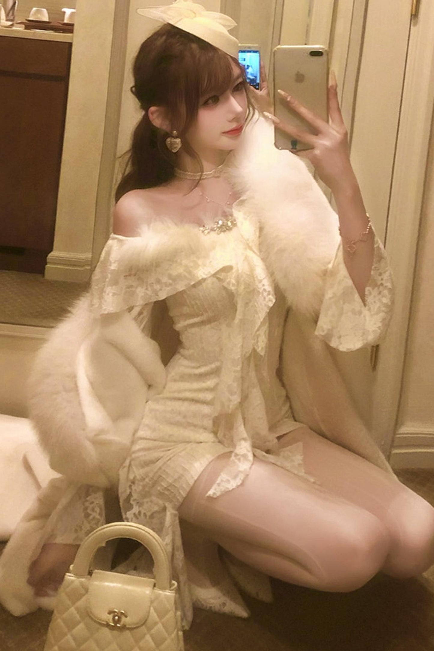 Retro Palace Lace Dress