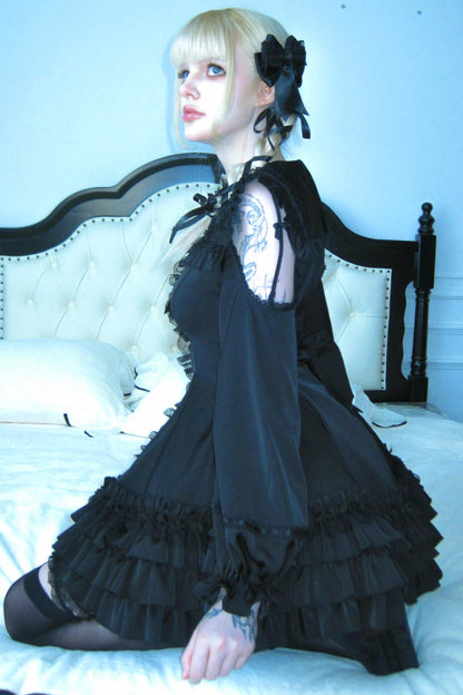 Satin Gothic Witch Dress