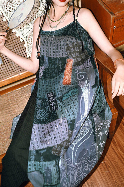 Dekadentes chinesisches transparentes Kleid