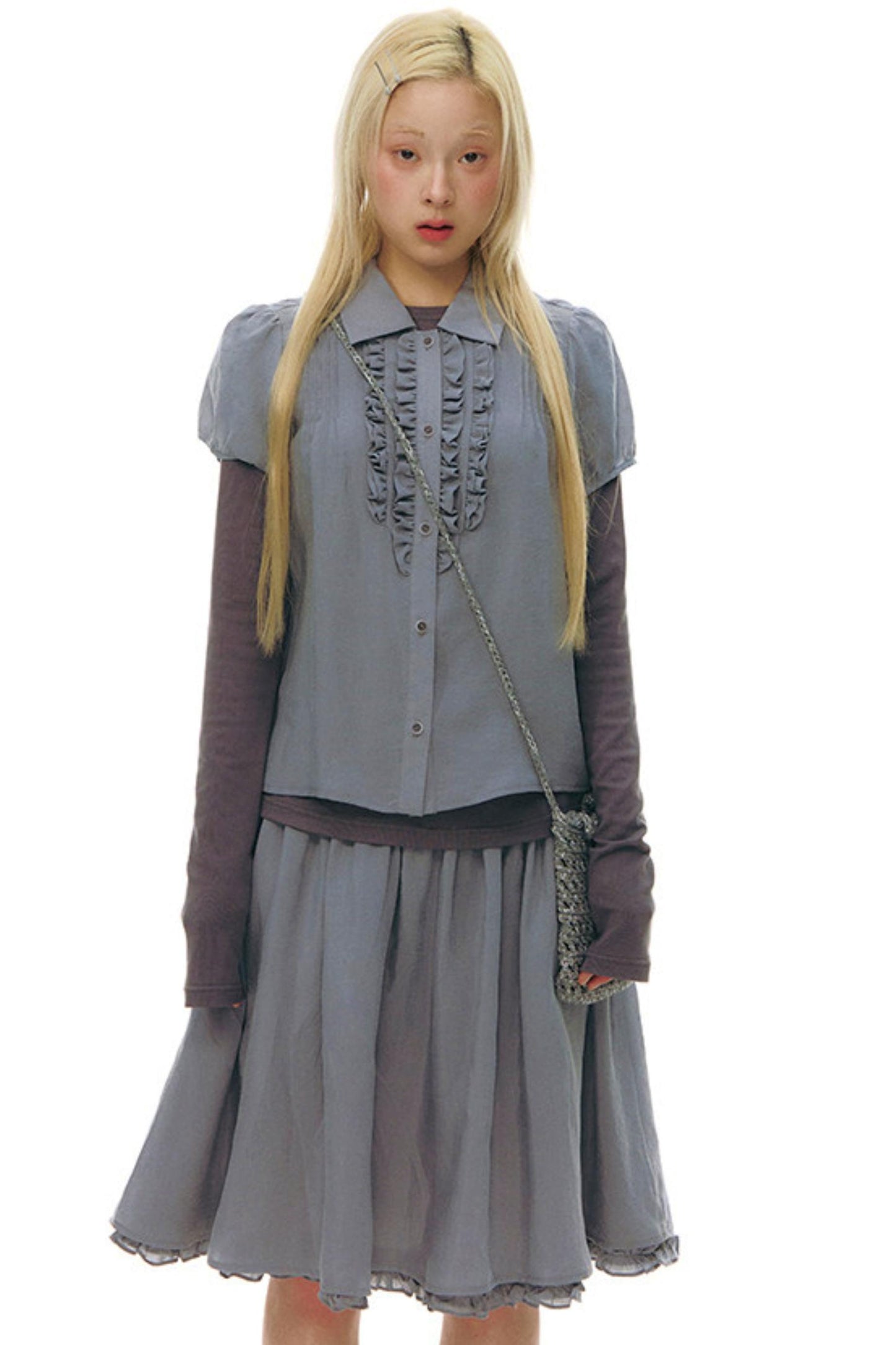 Top con dettaglio in pizzo + Gonna