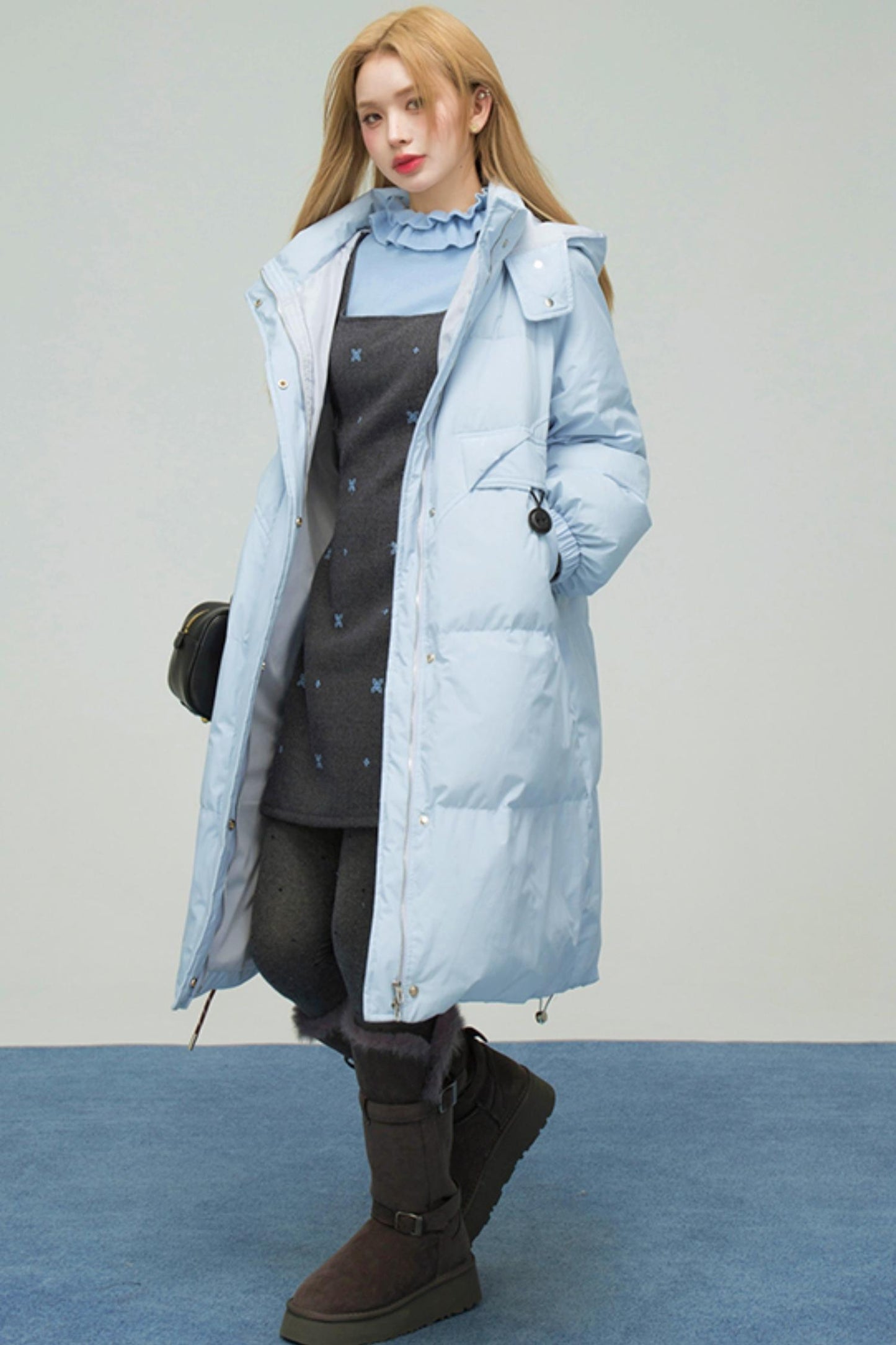 スターブルーエンブロイダードキャミソールドレス