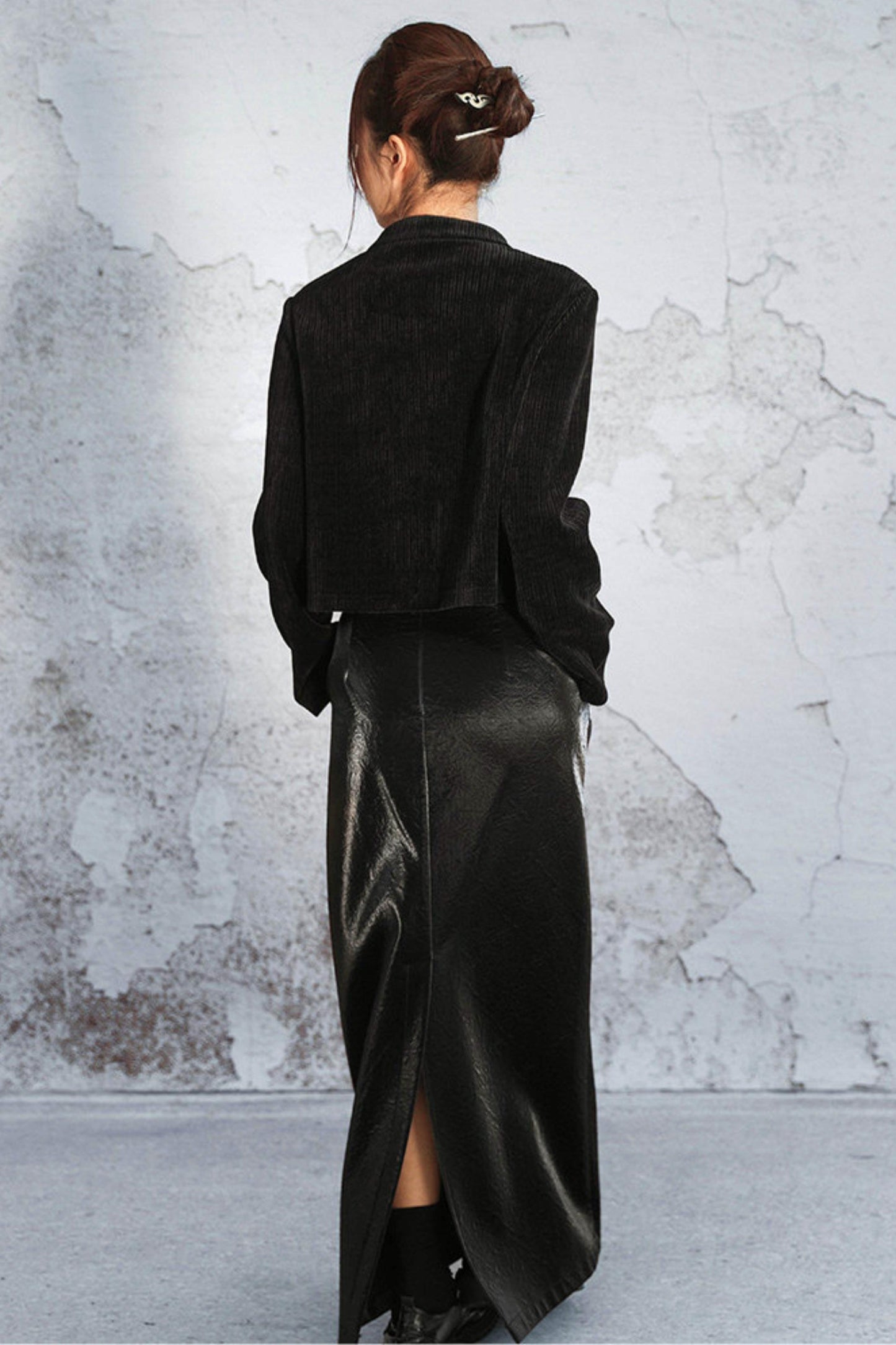 Vertical Striped Duchesnile Cardigan