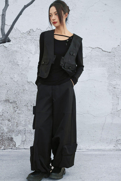 クリスタルボタンベルベットニットトップス