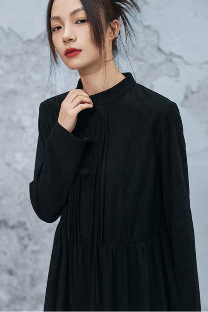 レトロコーデュロイチョンシャンドレス