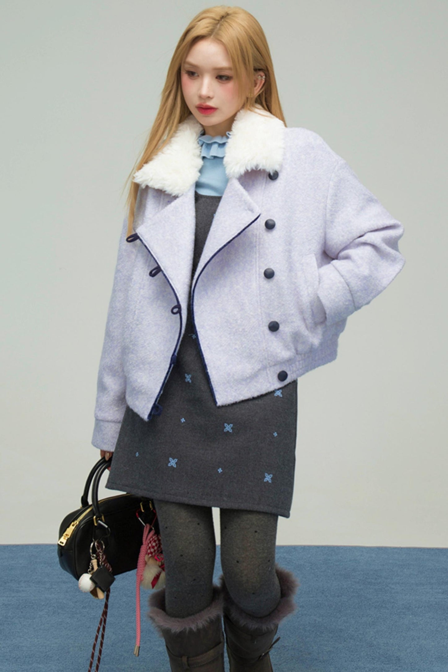 クラウドブルーファーリージャケット