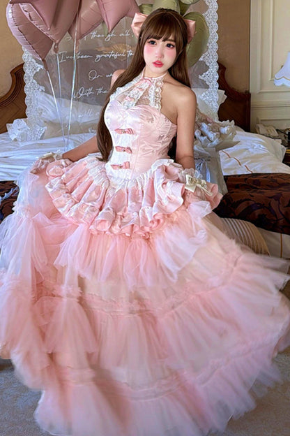 Romantic Pink Princess Dress (Pre-order)