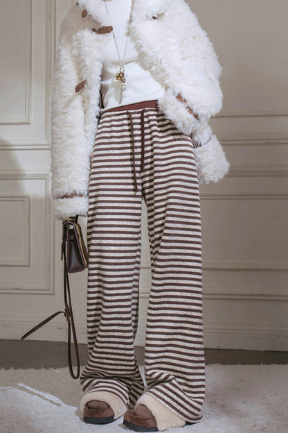 Striped Loose Knit Pants
