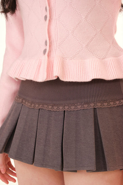 カラーブロックドラティスカーディガン