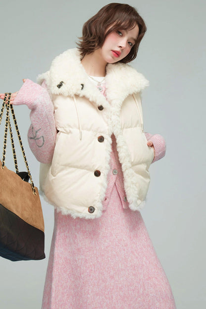 リバーシブルココナッツクリームベスト