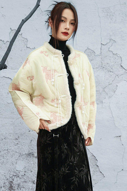 Coy Embroidered Cotton Jacket