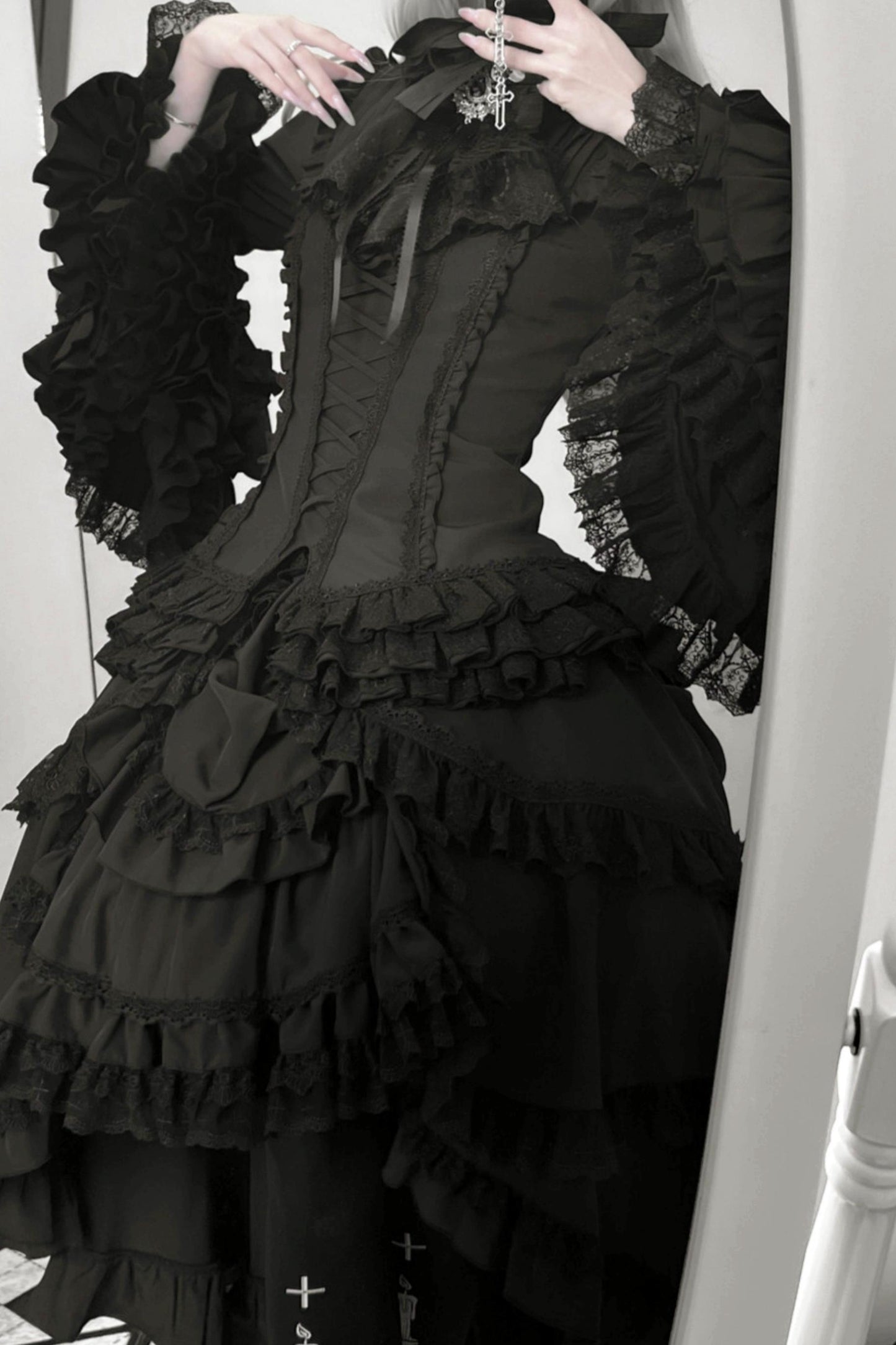 【予約商品】フェニックスゴシック姫袖ロリータセット