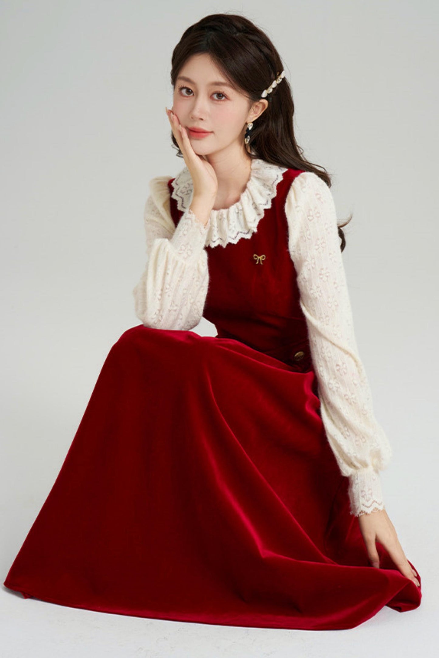 Elegant Winter Vest Dress + Top