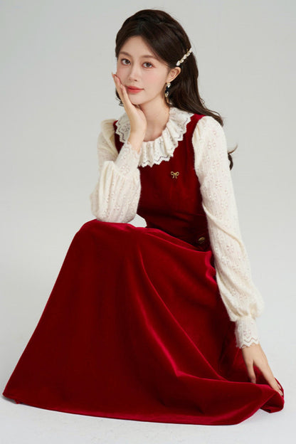 Elegant Winter Vest Dress + Top