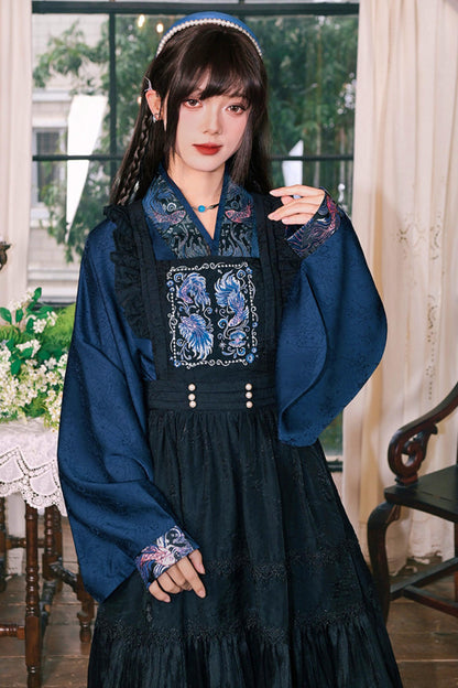 Embroidered Lace Overskirt