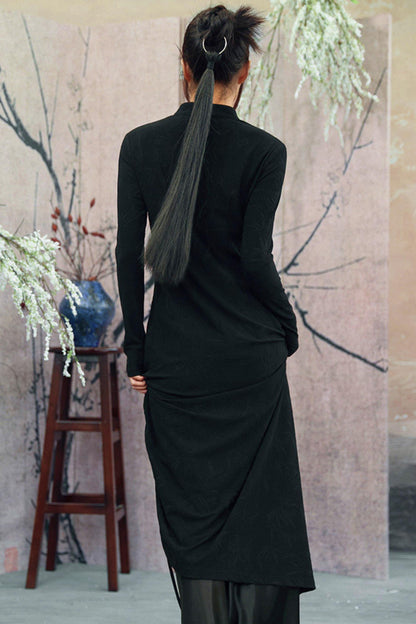 Chinesisches Kleid mit Kordelzug